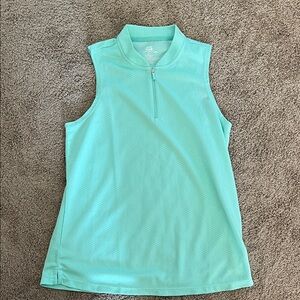 Sleeveless Zip-Front Women's Top in Mint